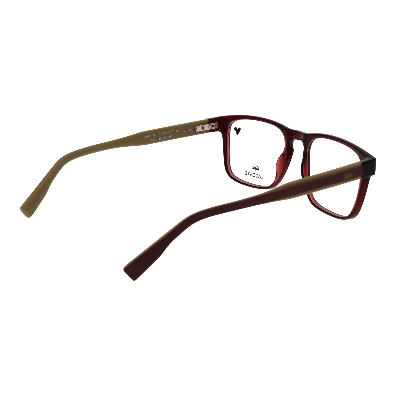 Lacoste Rectangle glasses, Lacoste Optical Frames L2972 601 54 – Burghley & Co (Image 3)