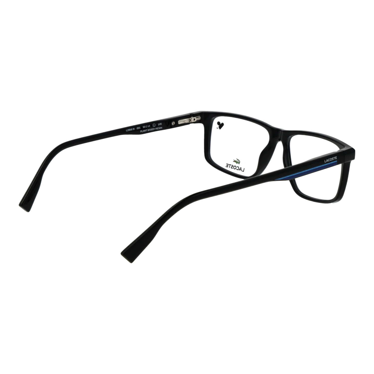 Lacoste Rectangle glasses, Lacoste Optical Frames L2959 N 001 55 – Burghley & Co (Image 3)