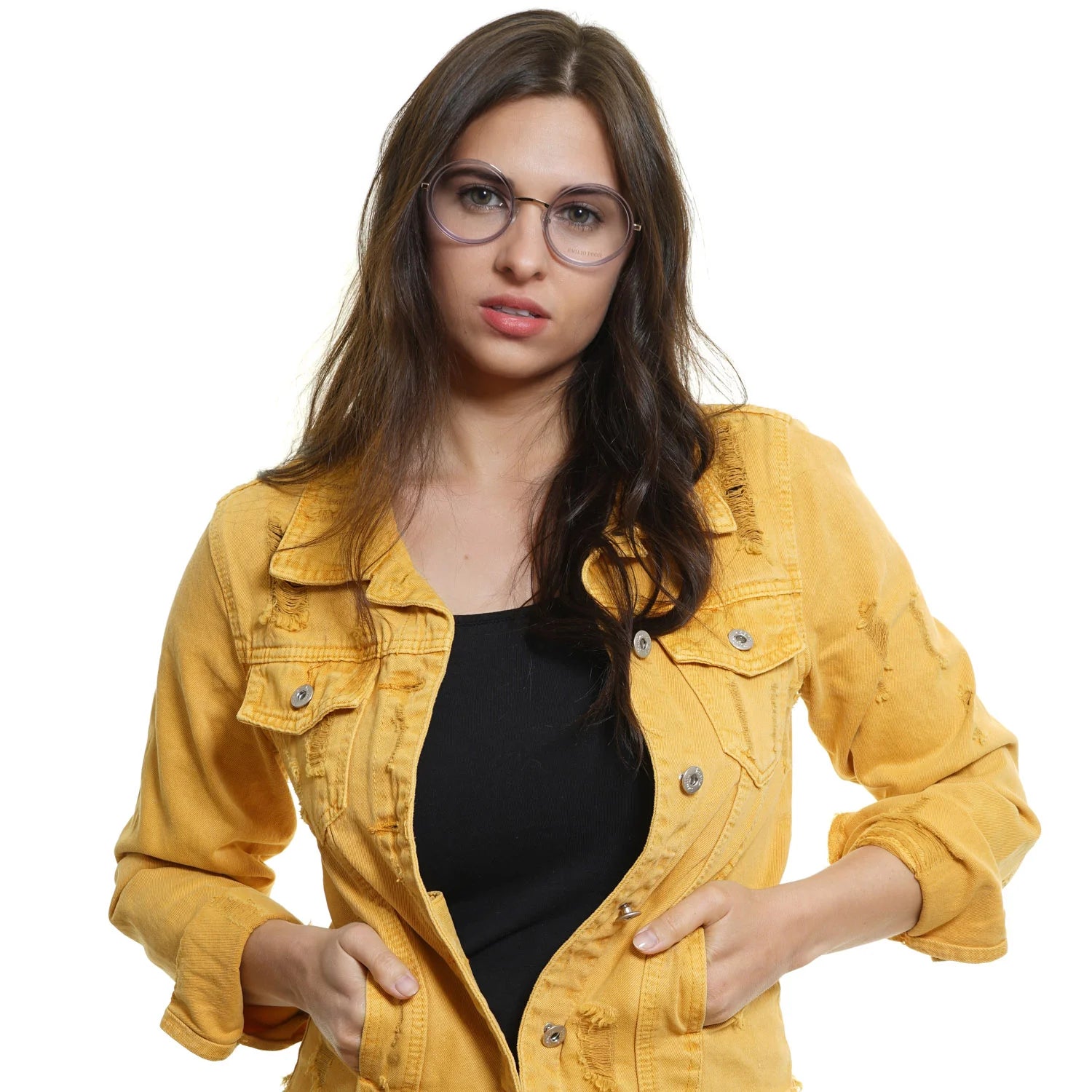 Pucci Round glasses in  and , Metal frame, Pucci Optical Frames EP5113 49080 – Burghley & Co (Image 4)