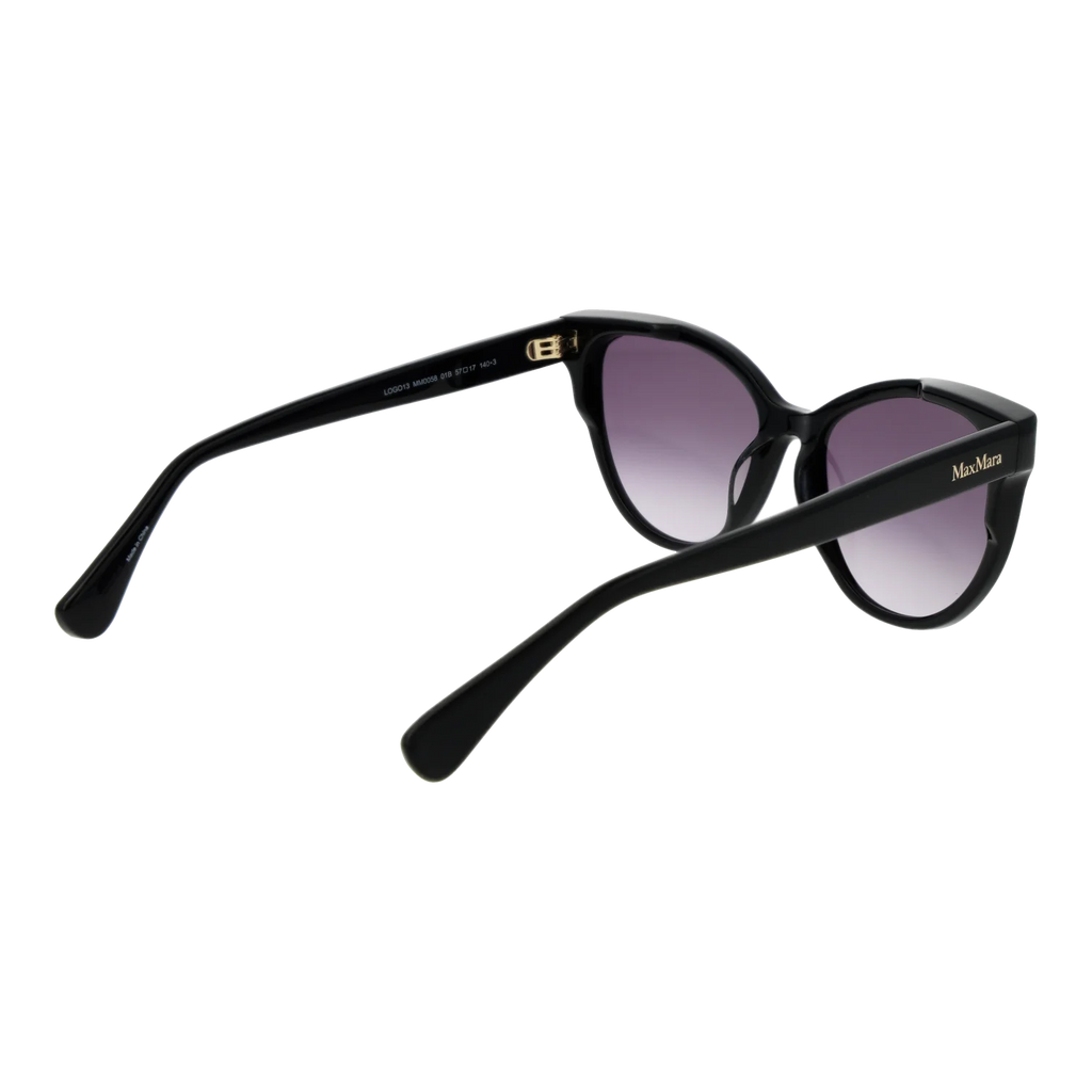 Max Mara sunglasses, Max Mara Sunglasses MM0058 01B 57 – Burghley & Co (Image 3)