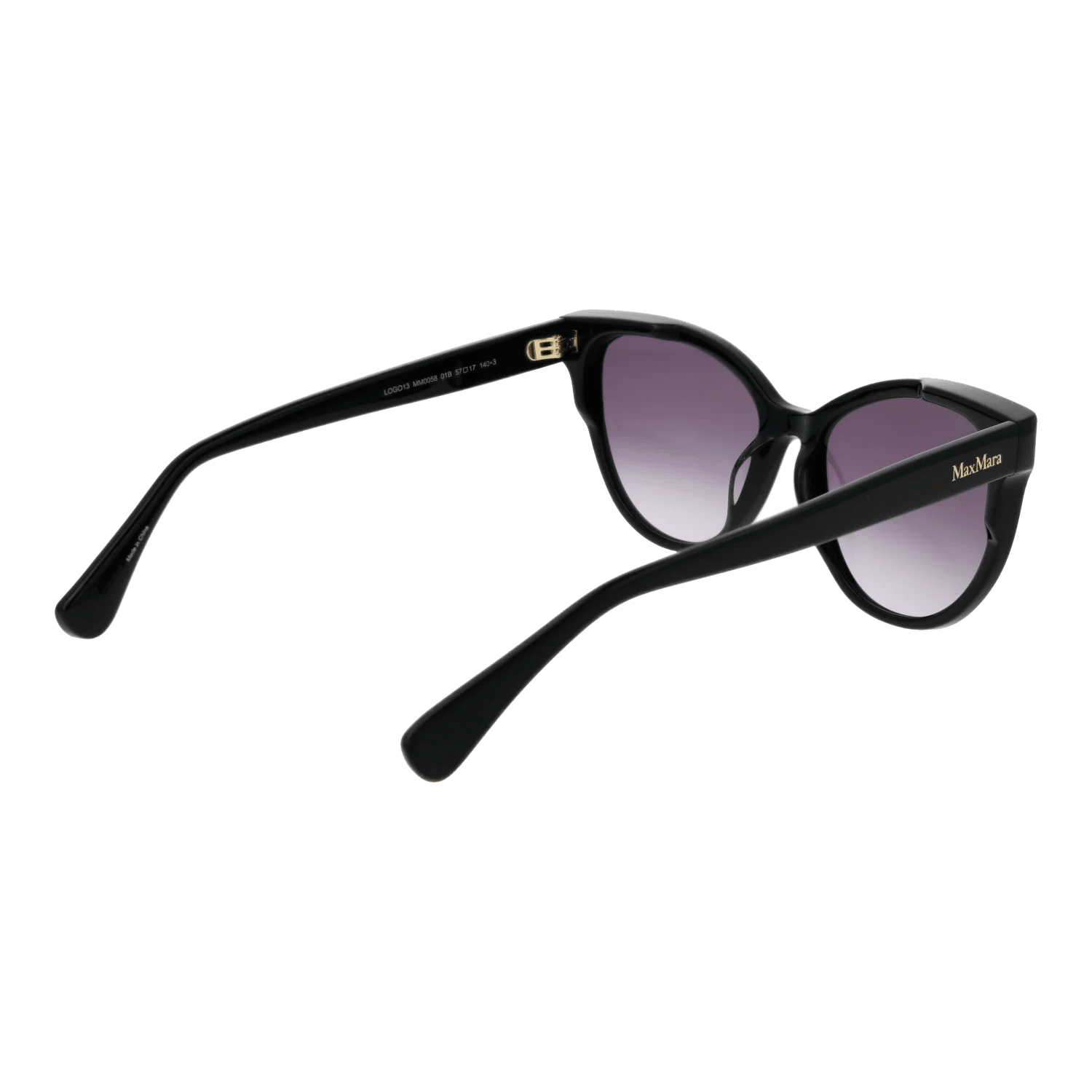 Max Mara sunglasses, Max Mara Sunglasses MM0058 01B 57 – Burghley & Co (Image 3)