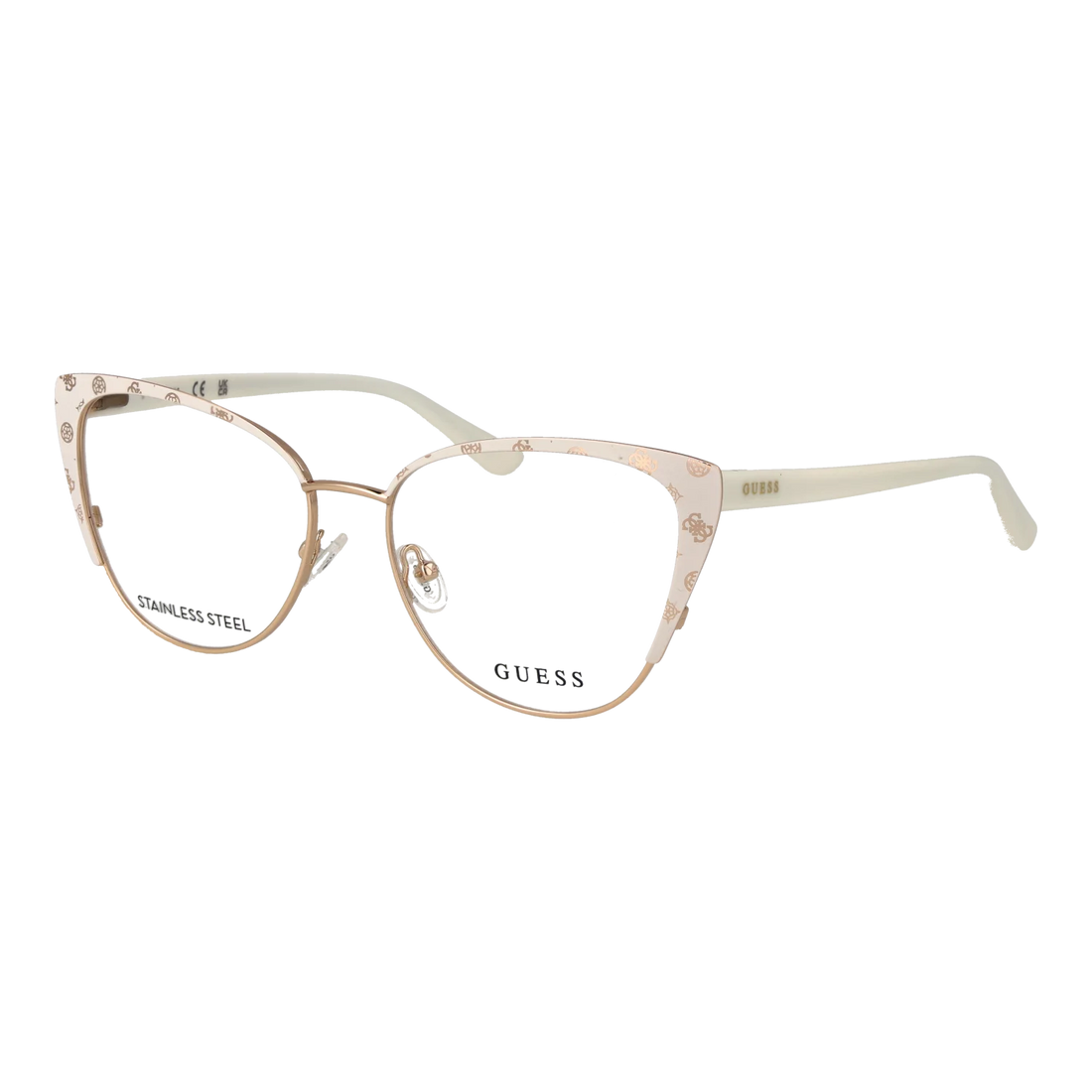 Guess Cat-eye glasses, Metal frame, Guess Optical Frames GU50121 021 53 – Burghley & Co (Image 1)