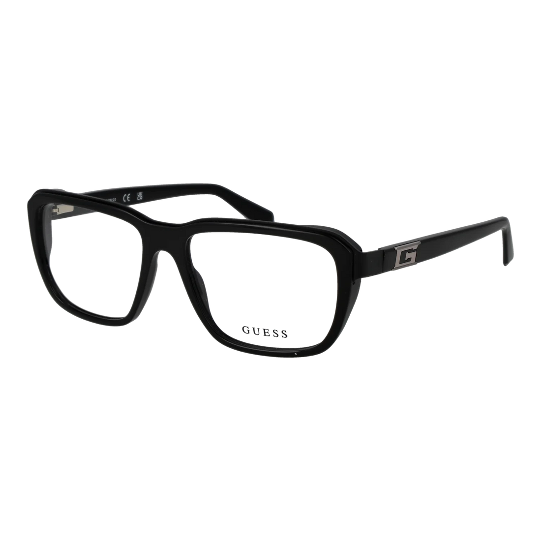 Guess Rectangle glasses, Acetate frame, Guess Optical Frames GU50137 001 55 – Burghley & Co (Image 1)