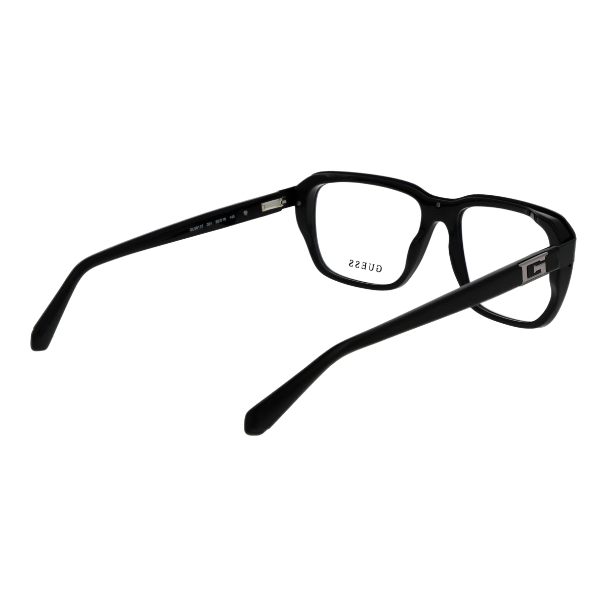 Guess Rectangle glasses, Acetate frame, Guess Optical Frames GU50137 001 55 – Burghley & Co (Image 3)