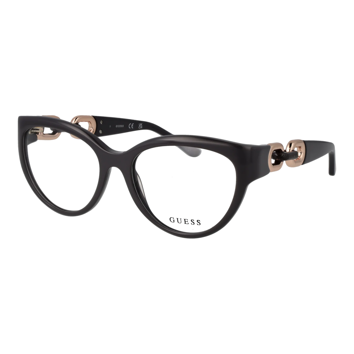 Guess Cat-eye glasses, Acetate frame, Guess Optical Frames GU50182 020 55 – Burghley & Co (Image 1)