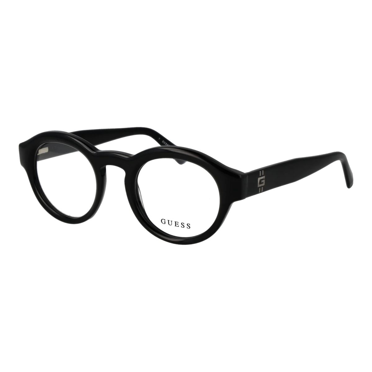 Guess Round glasses, Acetate frame, Guess Optical Frames GU50237 001 47 – Burghley & Co (Image 1)