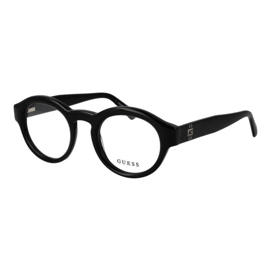Guess Round glasses, Acetate frame, Guess Optical Frames GU50237 001 47 – Burghley & Co (Image 1)