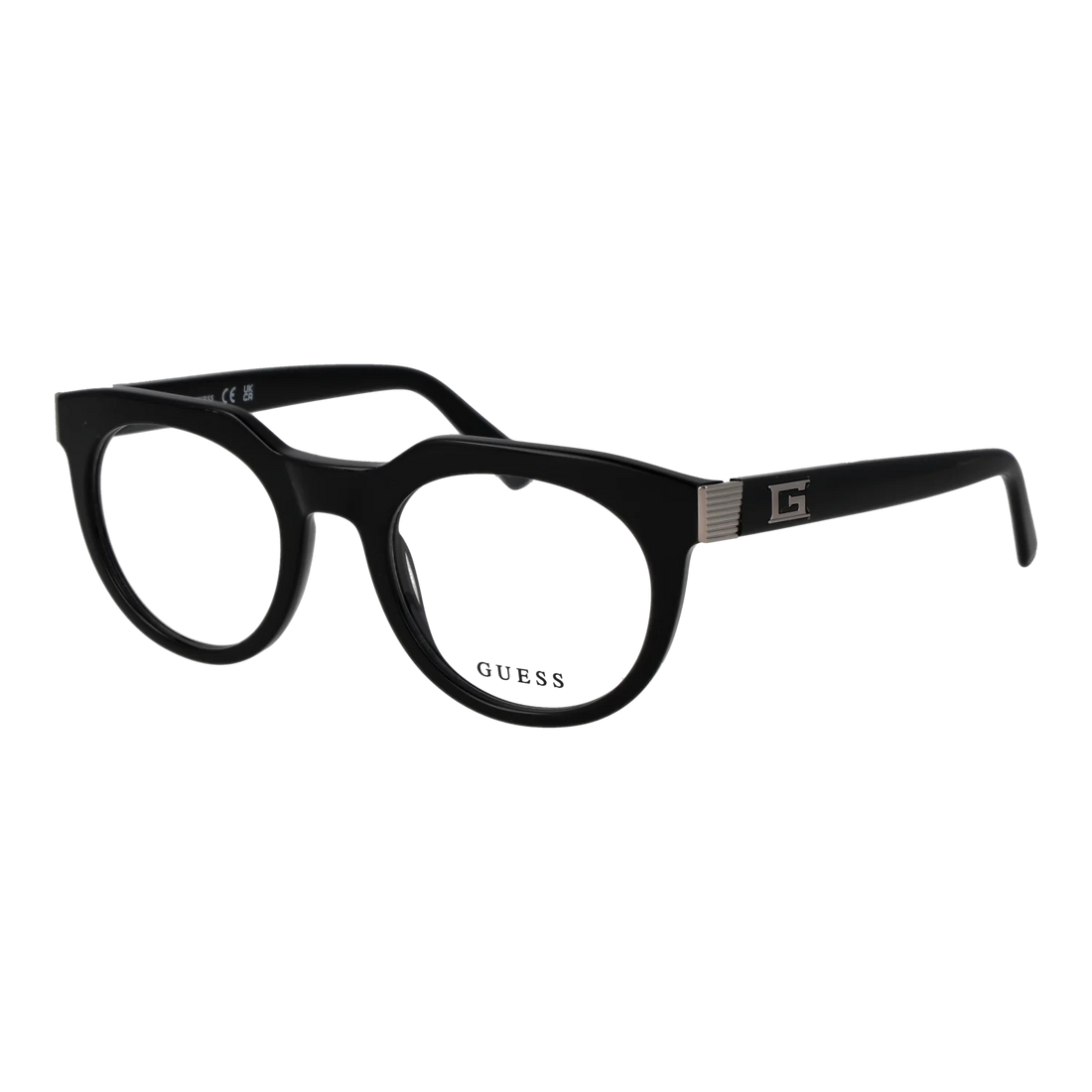 Guess Round glasses, Acetate frame, Guess Optical Frames GU50241 001 49 – Burghley & Co (Image 1)