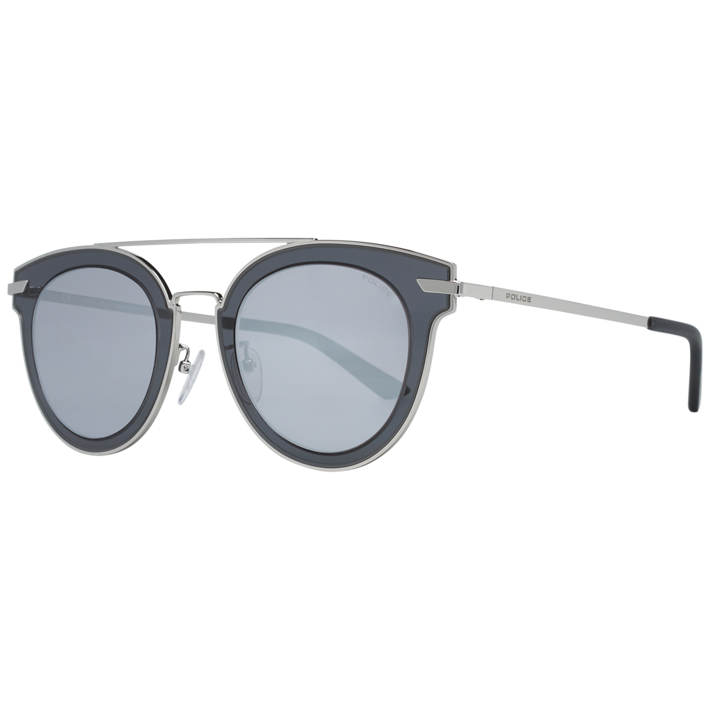 Police Round sunglasses in Silver with Metal frame, model Police Sunglasses SPL543G 579K 50, from Burghley & Co – Luxury eyewear UK