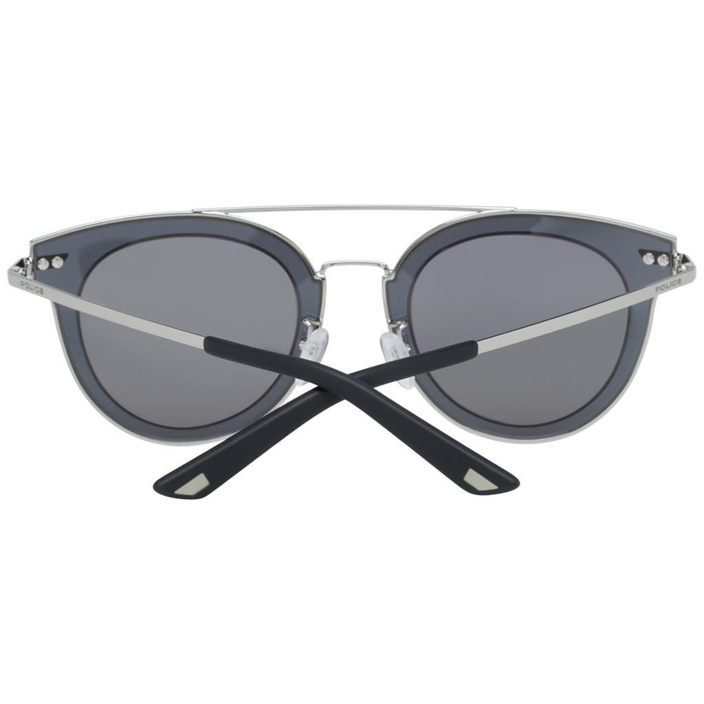 Police Round sunglasses in Silver with Metal frame, model Police Sunglasses SPL543G 579K 50, from Burghley & Co – Luxury eyewear UK