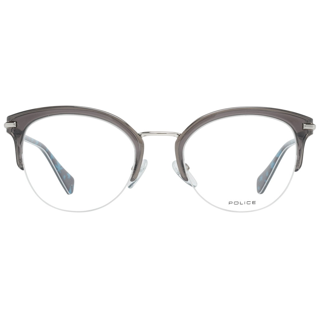 Police glasses in Grey with Metal frame, model Police Optical Frame VPL418E M78V 50, from Burghley & Co – Luxury eyewear UK