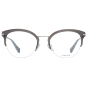 Police glasses in Grey with Metal frame, model Police Optical Frames VPL418E50M78V, from Burghley & Co – Luxury eyewear UK