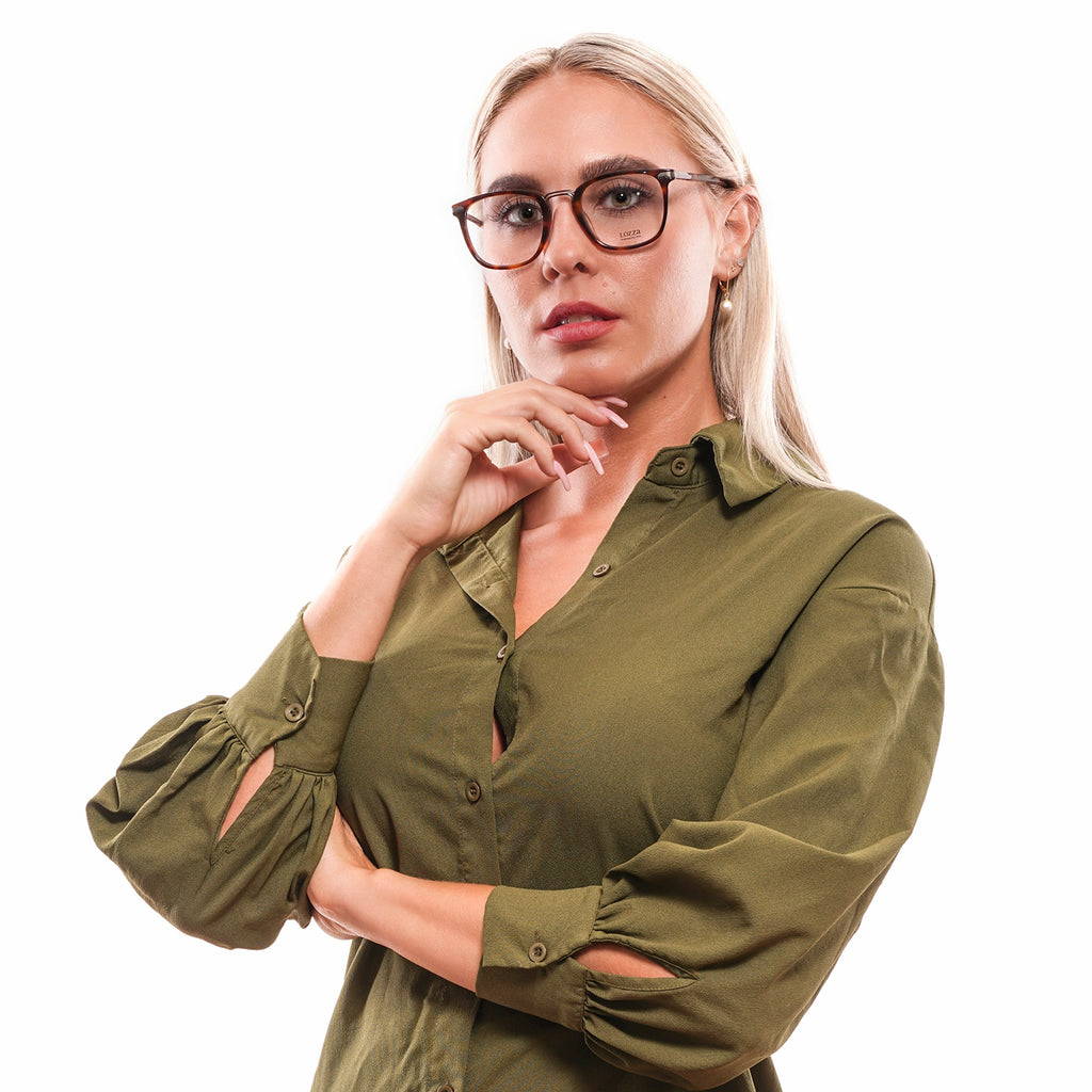Lozza glasses in Brown with Plastic frame, model Lozza Optical Frames VL4152 5009AJ, from Burghley & Co – Luxury eyewear UK