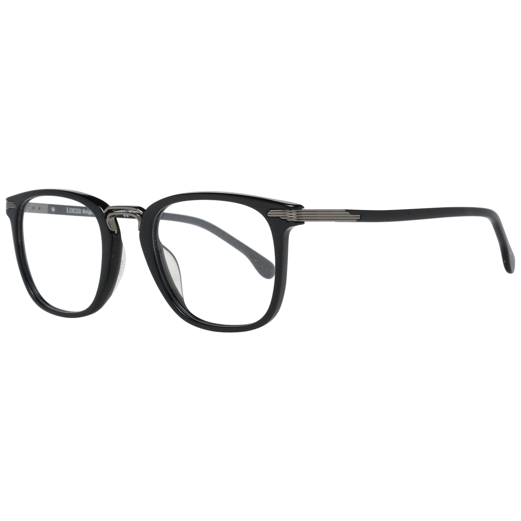 Lozza Square glasses in Black with Plastic frame, model Lozza Optical Frames VL4152 500BLK, from Burghley & Co – Luxury eyewear UK