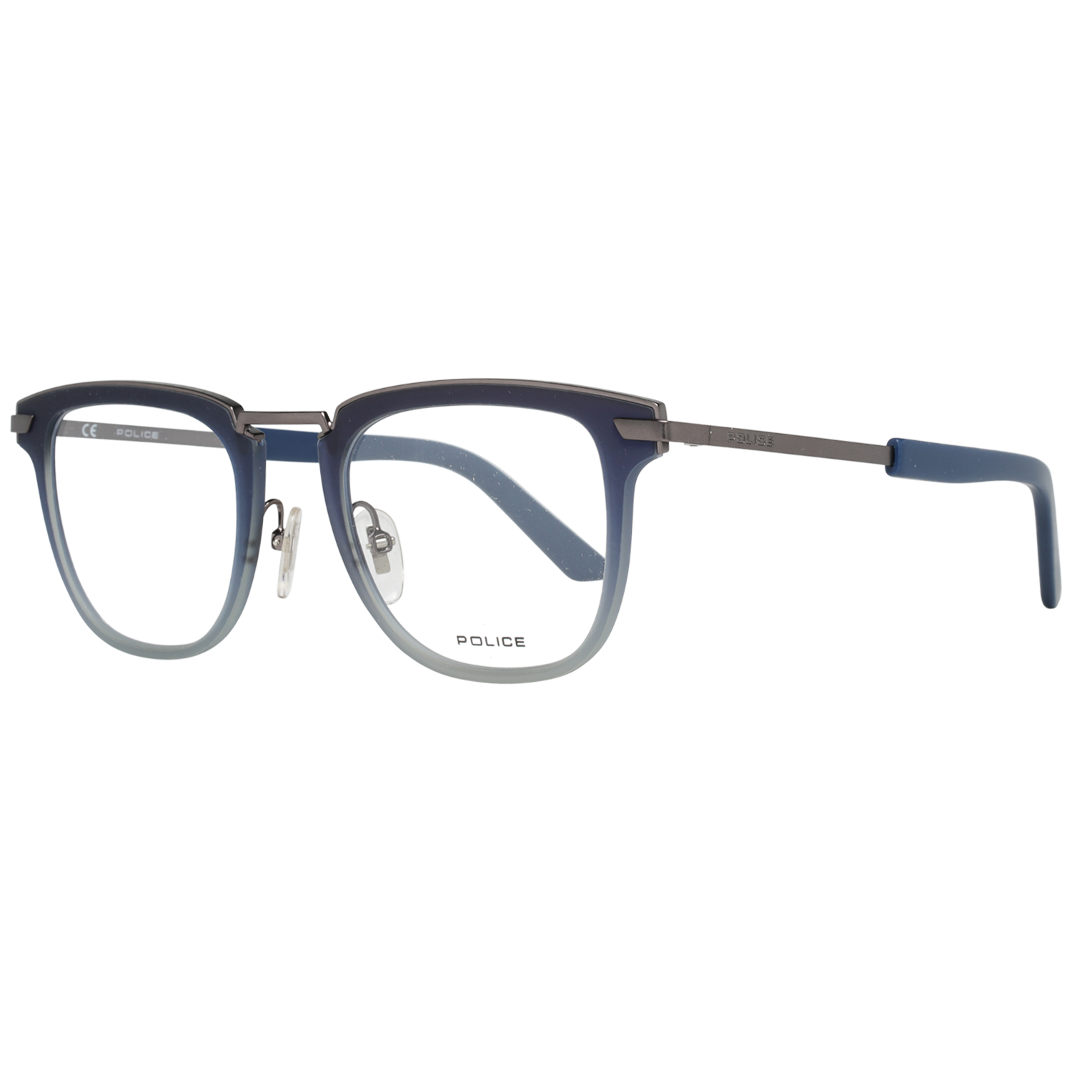 Police Round glasses in Blue with Metal frame, model Police Optical Frames PL566 480627, from Burghley & Co – Luxury eyewear UK