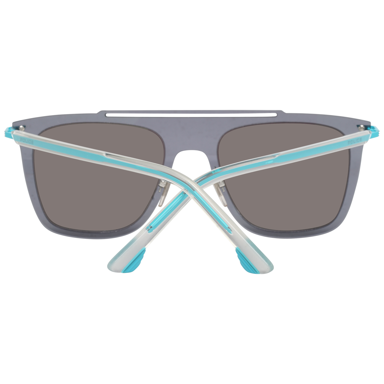 Police Rectangle sunglasses in Blue with Metal frame, model Police Sunglasses SPL581 SG1X 52, from Burghley & Co – Luxury eyewear UK