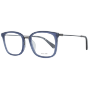 Police Rectangle glasses in Blue with Metal frame, model Police Optical Frames VPL561 51955M, from Burghley & Co – Luxury eyewear UK