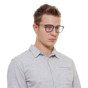Police Rectangle glasses in Blue with Metal frame, model Police Optical Frames VPL561 51955M, from Burghley & Co – Luxury eyewear UK