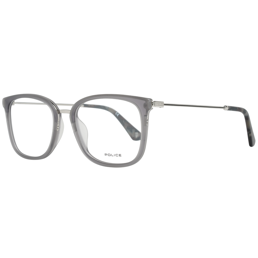 Police Square glasses in Grey with Metal frame, model Police Optical Frames PL561 51M78M, from Burghley & Co – Luxury eyewear UK