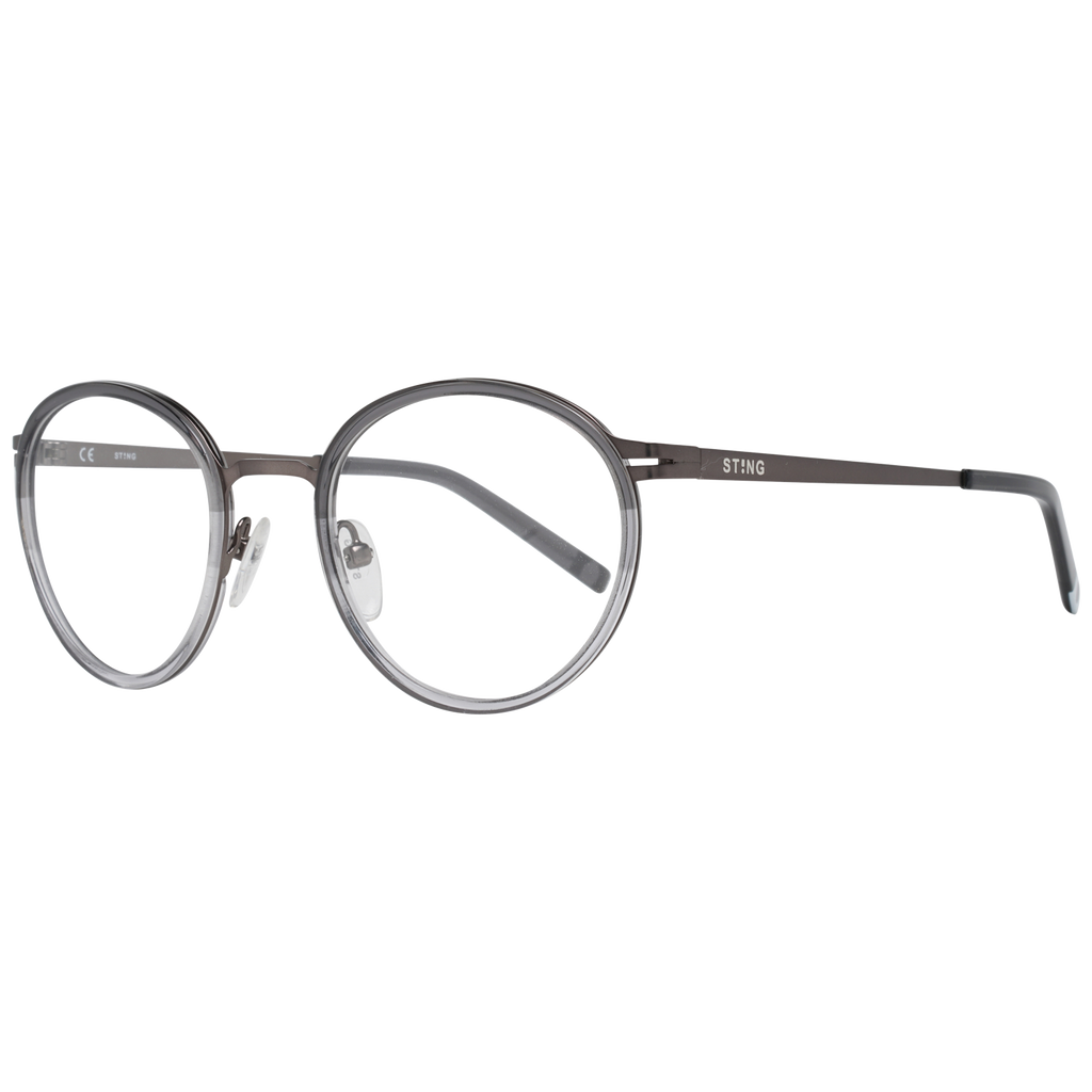 Sting glasses in Grey with Plastic frame, model Sting Optical Frame VST157 0W40 47, from Burghley & Co – Luxury eyewear UK