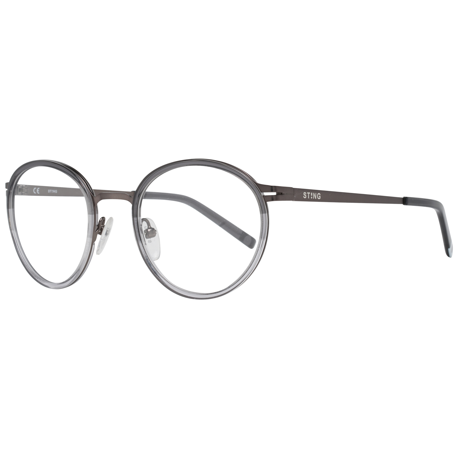 Sting glasses in Grey with Plastic frame, model Sting Optical Frame VST157 0W40 47, from Burghley & Co – Luxury eyewear UK