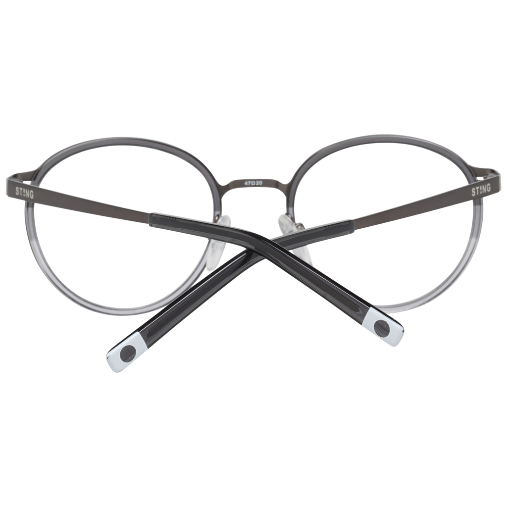 Sting glasses in Grey with Plastic frame, model Sting Optical Frame VST157 0W40 47, from Burghley & Co – Luxury eyewear UK