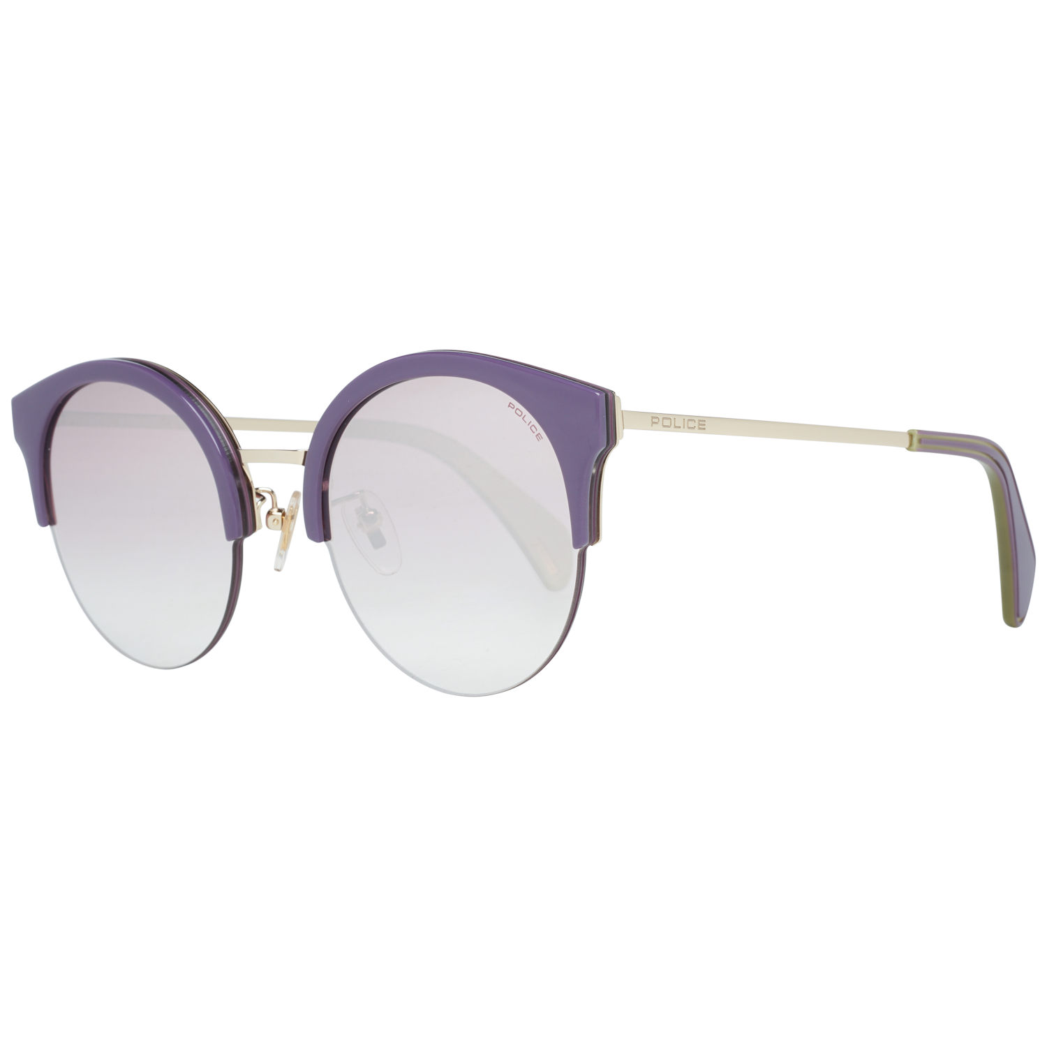 Police Round sunglasses in Gold with Metal frame, model Police Sunglasses SPL615 61300X, from Burghley & Co – Luxury eyewear UK