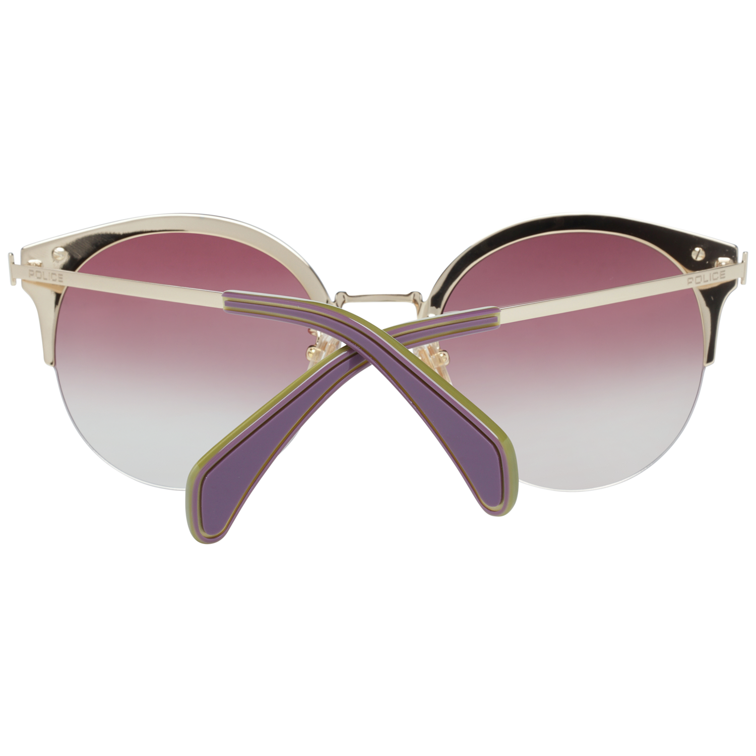 Police Round sunglasses in Gold with Metal frame, model Police Sunglasses SPL615 61300X, from Burghley & Co – Luxury eyewear UK