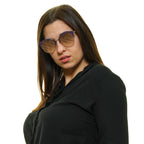 Police Round sunglasses in Gold with Metal frame, model Police Sunglasses SPL615 61300X, from Burghley & Co – Luxury eyewear UK
