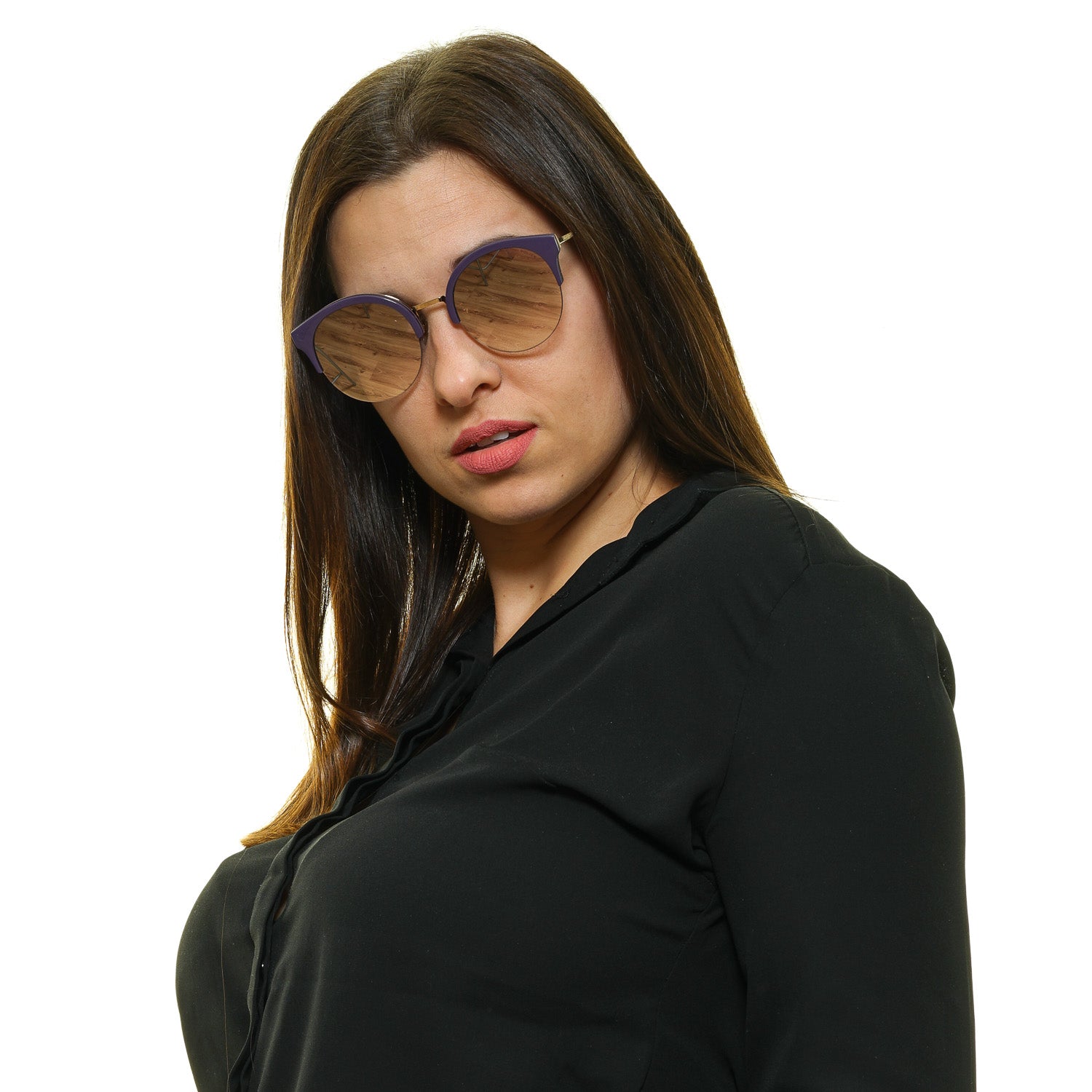 Police Round sunglasses in Gold with Metal frame, model Police Sunglasses SPL615 61300X, from Burghley & Co – Luxury eyewear UK