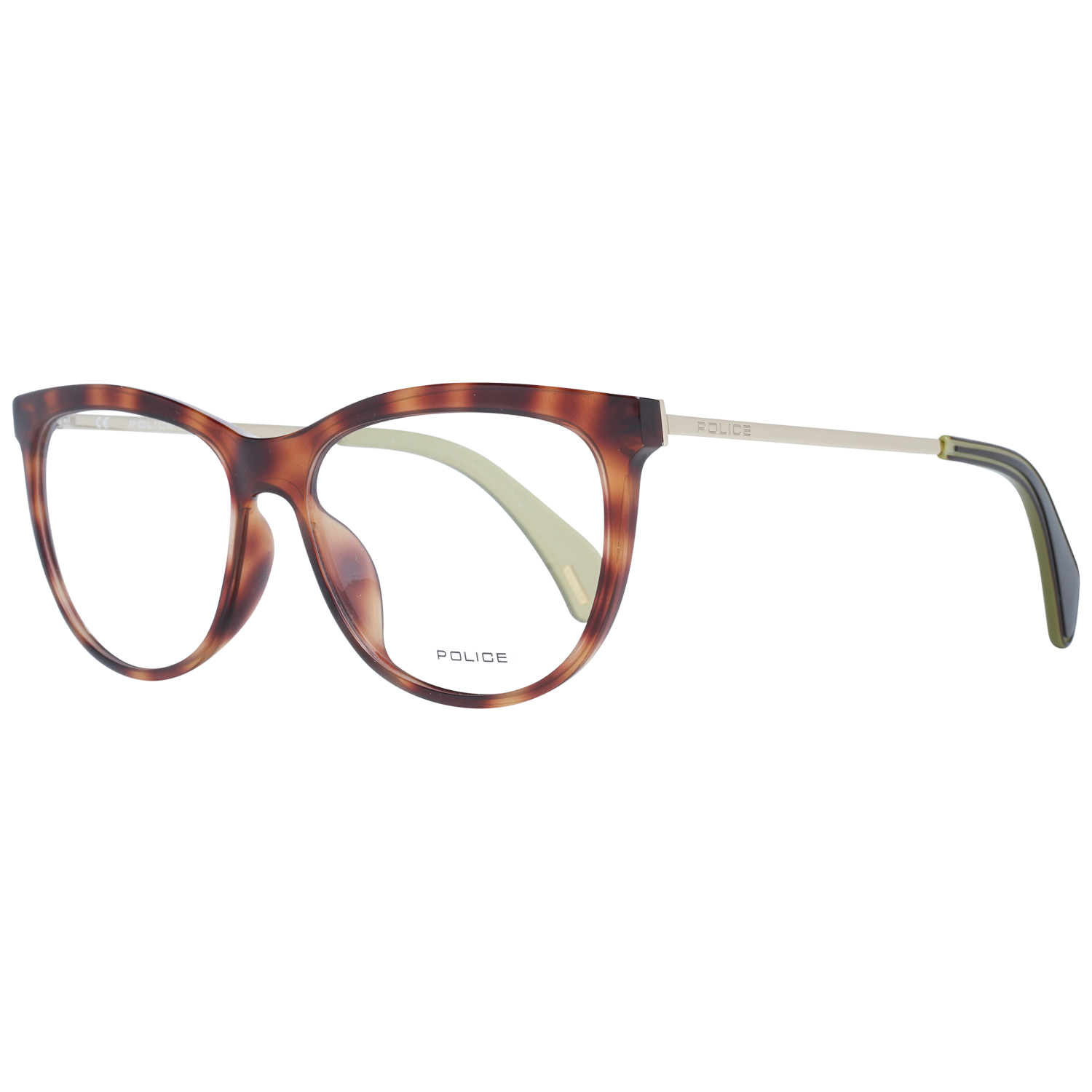 Police glasses in Brown with Metal frame, model Police Optical Frames PL625 5309AJ, from Burghley & Co – Luxury eyewear UK