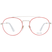 Police glasses in Red with Metal frame, model Police Optical Frames PL728 510357, from Burghley & Co – Luxury eyewear UK