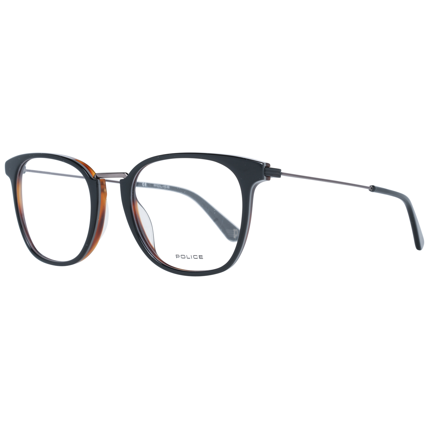 Police Round glasses in Black with Metal frame, model Police Optical Frames PL686 510NK7, from Burghley & Co – Luxury eyewear UK