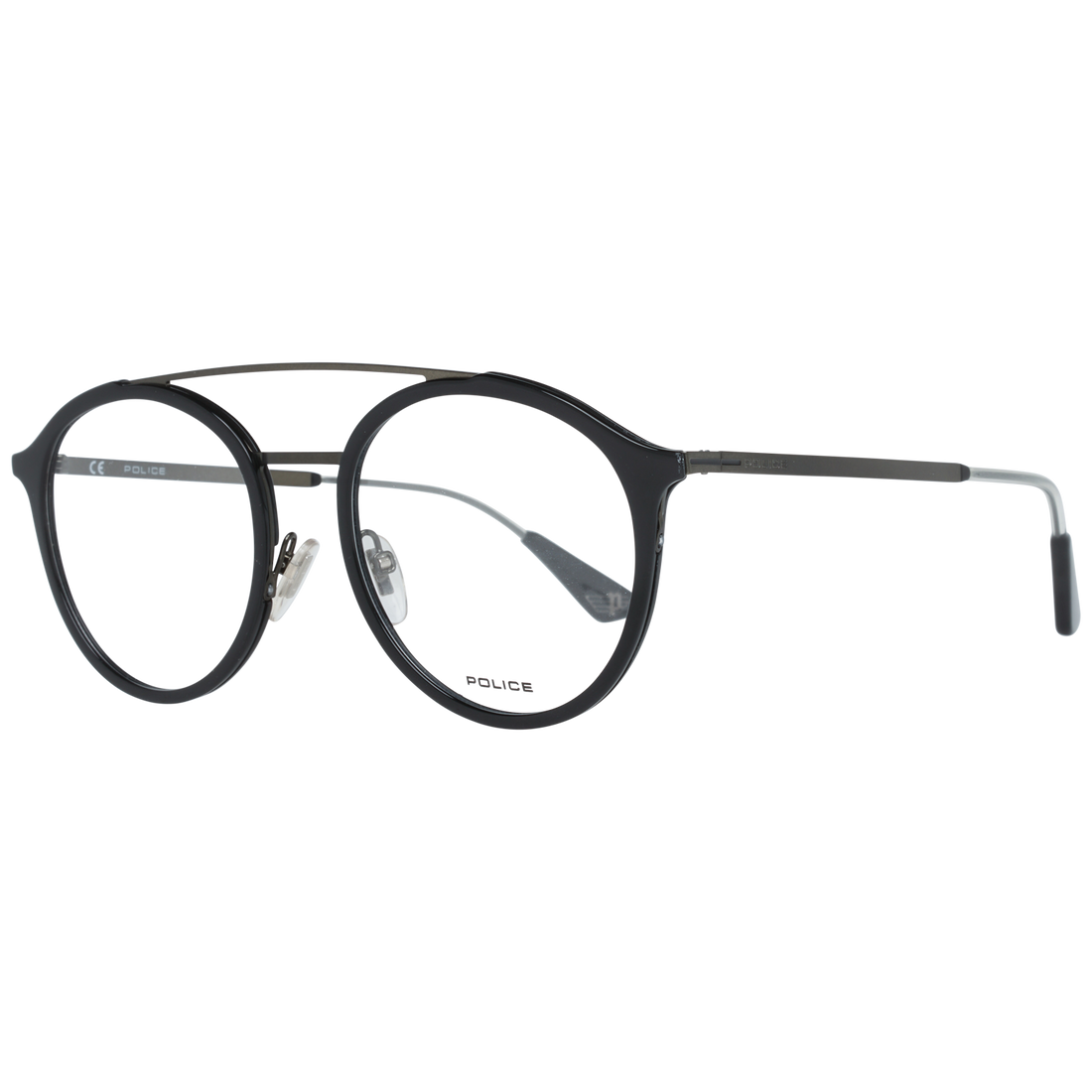 Police Aviator glasses in Black with Metal frame, model Police Optical Frames VPL688 520700, from Burghley & Co – Luxury eyewear UK