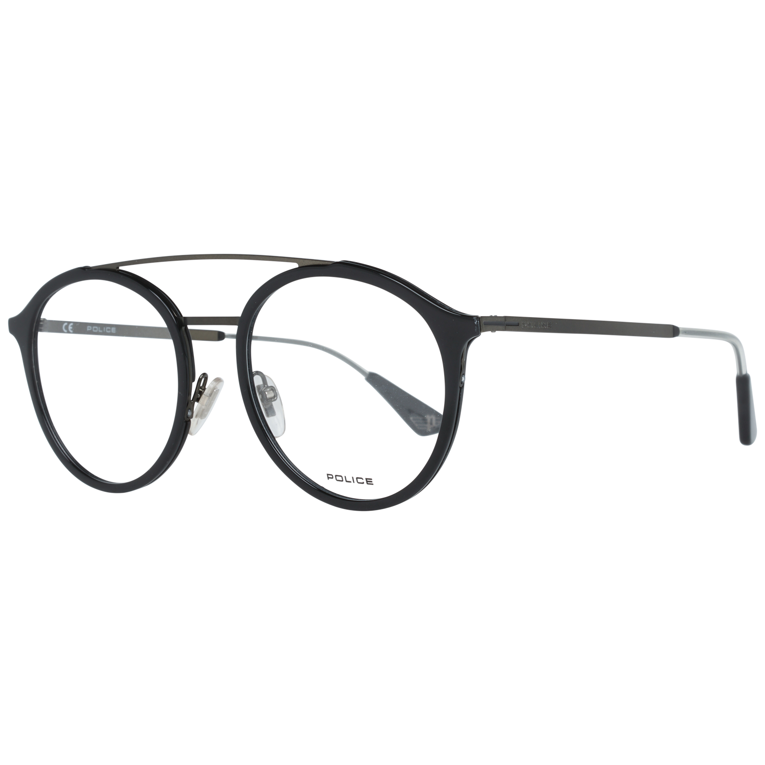 Police Aviator glasses in Black with Metal frame, model Police Optical Frames VPL688 520700, from Burghley & Co – Luxury eyewear UK