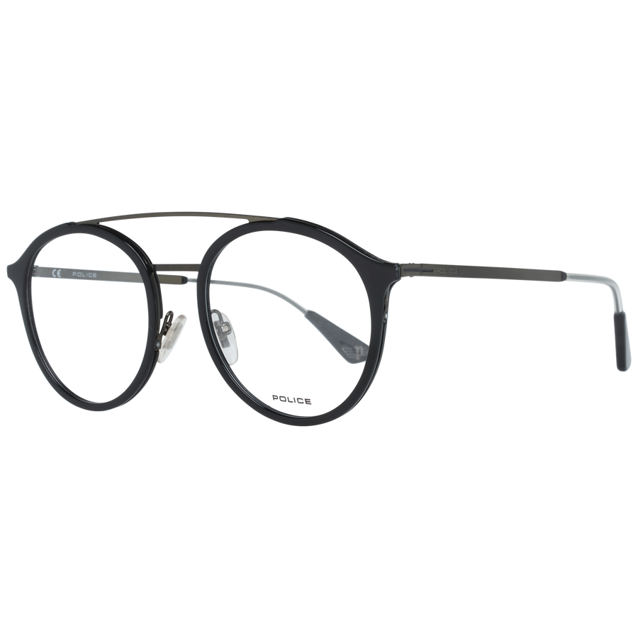 Police Aviator glasses in Black with Metal frame, model Police Optical Frames VPL688 520700, from Burghley & Co – Luxury eyewear UK