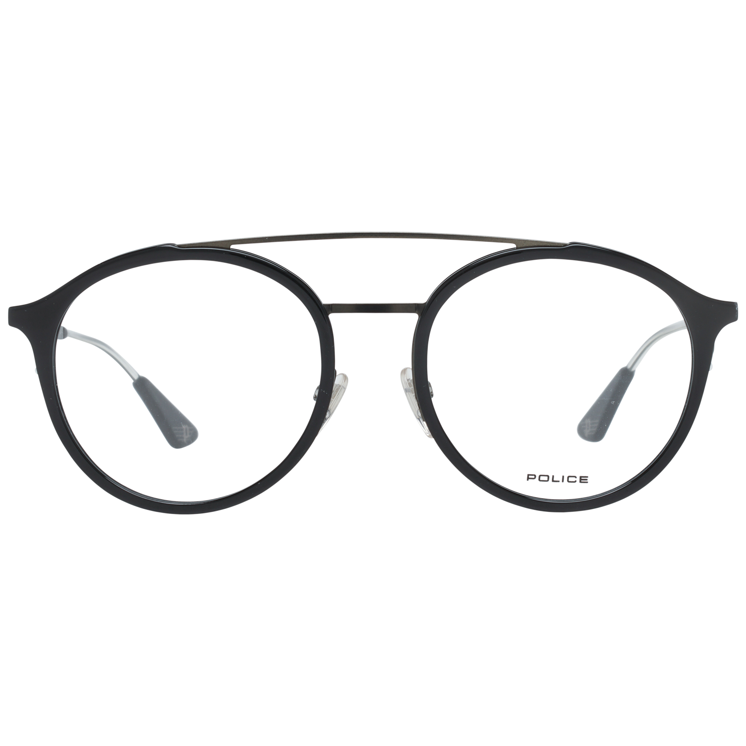 Police Aviator glasses in Black with Metal frame, model Police Optical Frames VPL688 520700, from Burghley & Co – Luxury eyewear UK