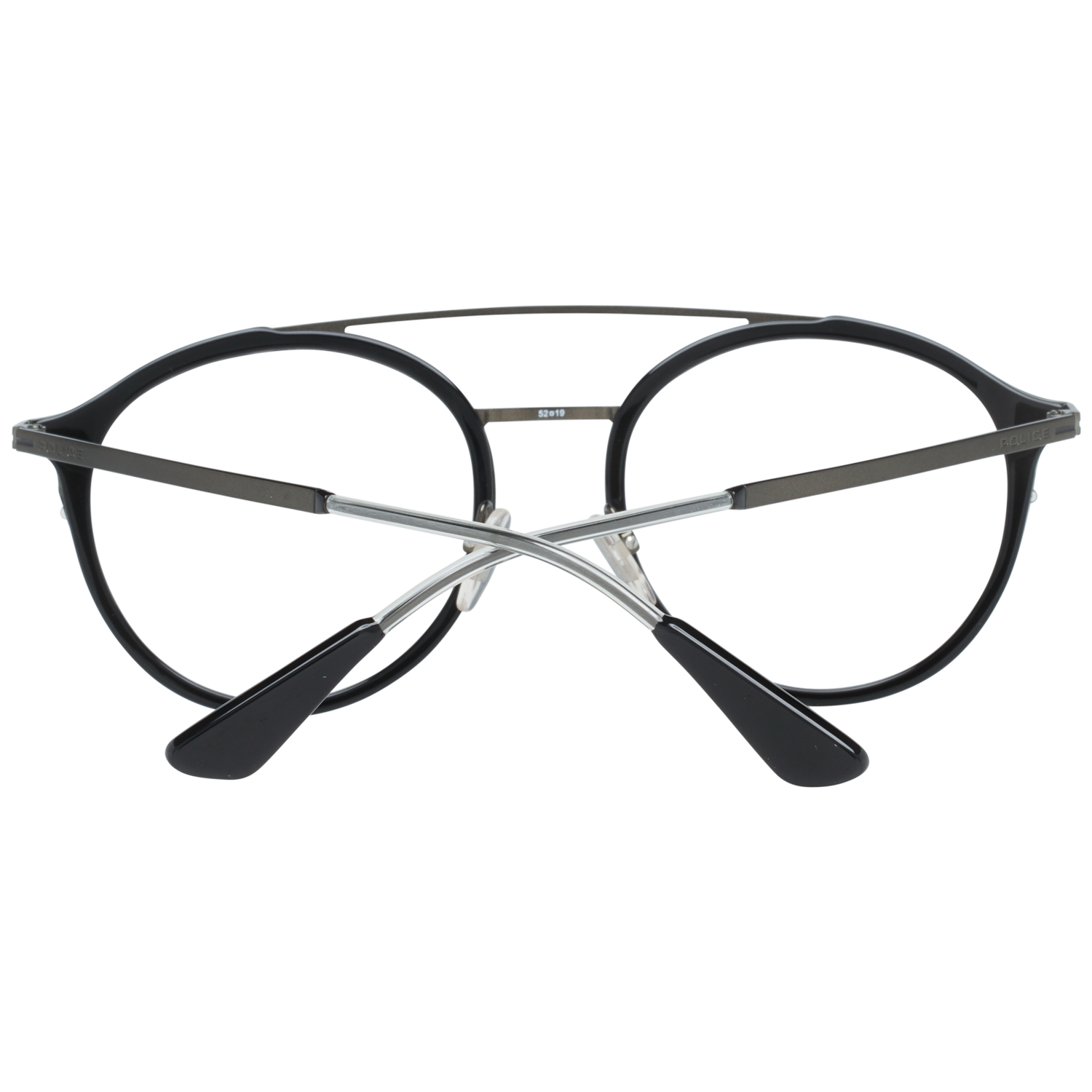 Police Aviator glasses in Black with Metal frame, model Police Optical Frames VPL688 520700, from Burghley & Co – Luxury eyewear UK