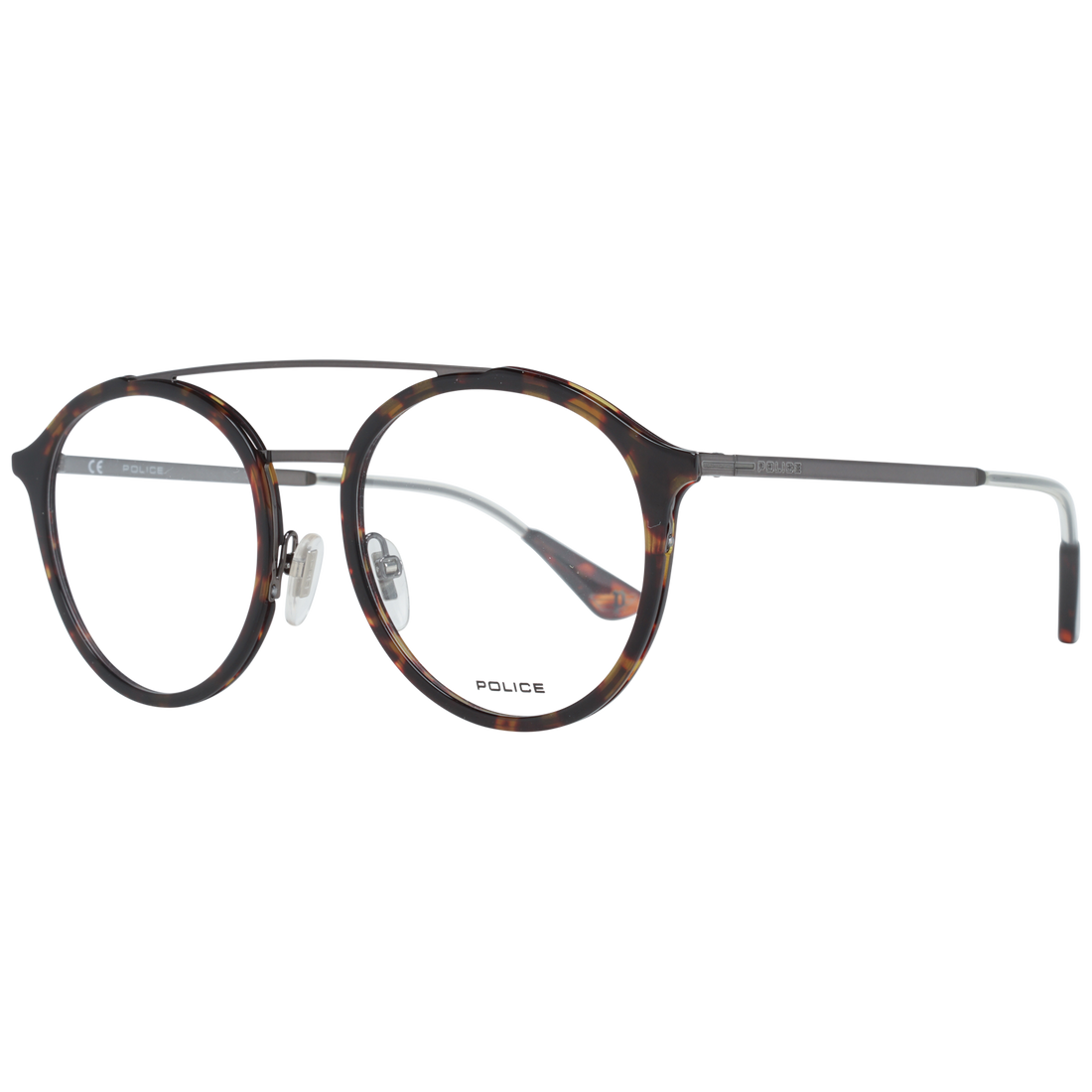 Police Aviator glasses in Brown with Metal frame, model Police Optical Frames VPL688 520786, from Burghley & Co – Luxury eyewear UK