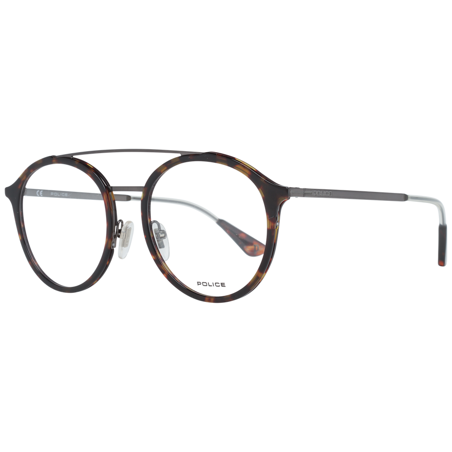 Police Aviator glasses in Brown with Metal frame, model Police Optical Frames VPL688 520786, from Burghley & Co – Luxury eyewear UK