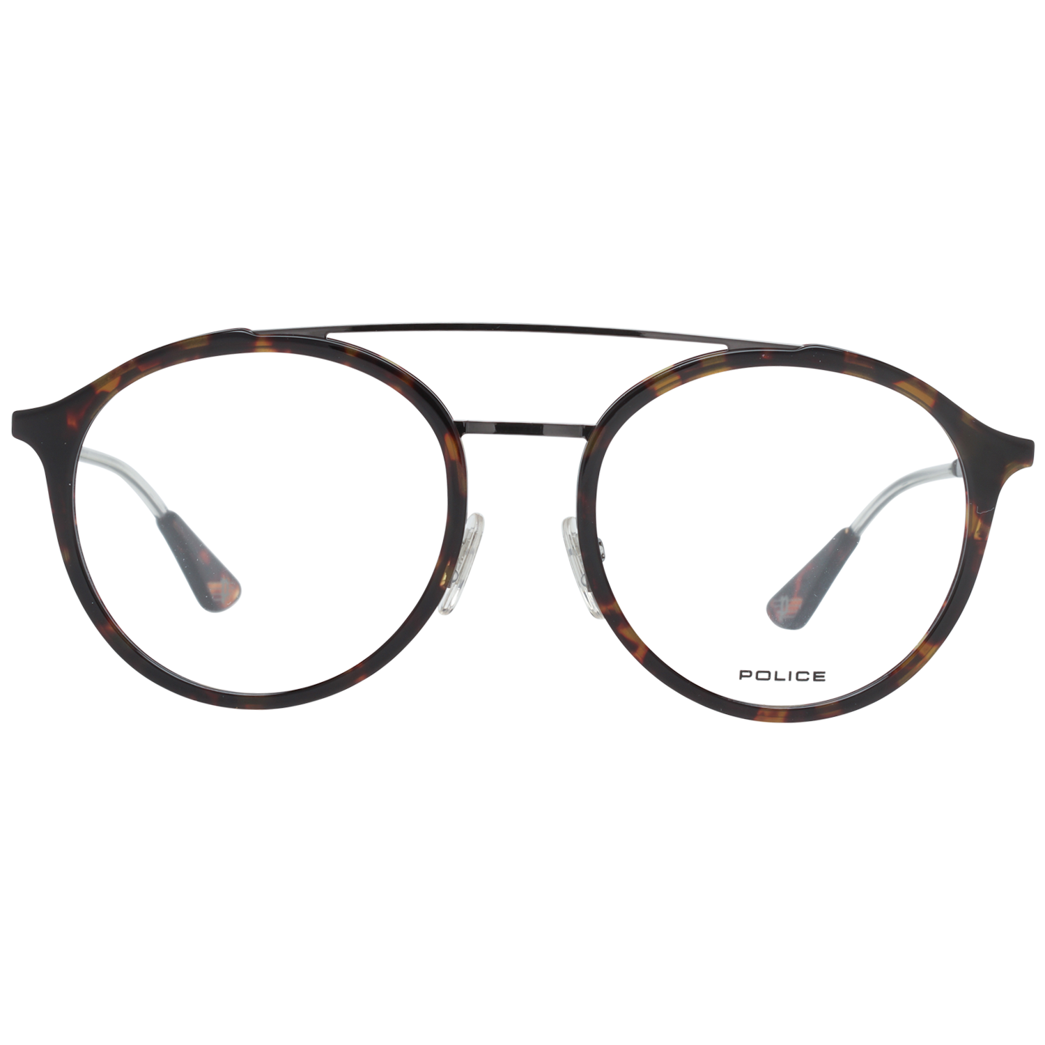 Police Aviator glasses in Brown with Metal frame, model Police Optical Frames VPL688 520786, from Burghley & Co – Luxury eyewear UK
