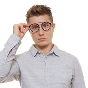 Police Aviator glasses in Brown with Metal frame, model Police Optical Frames VPL688 520786, from Burghley & Co – Luxury eyewear UK
