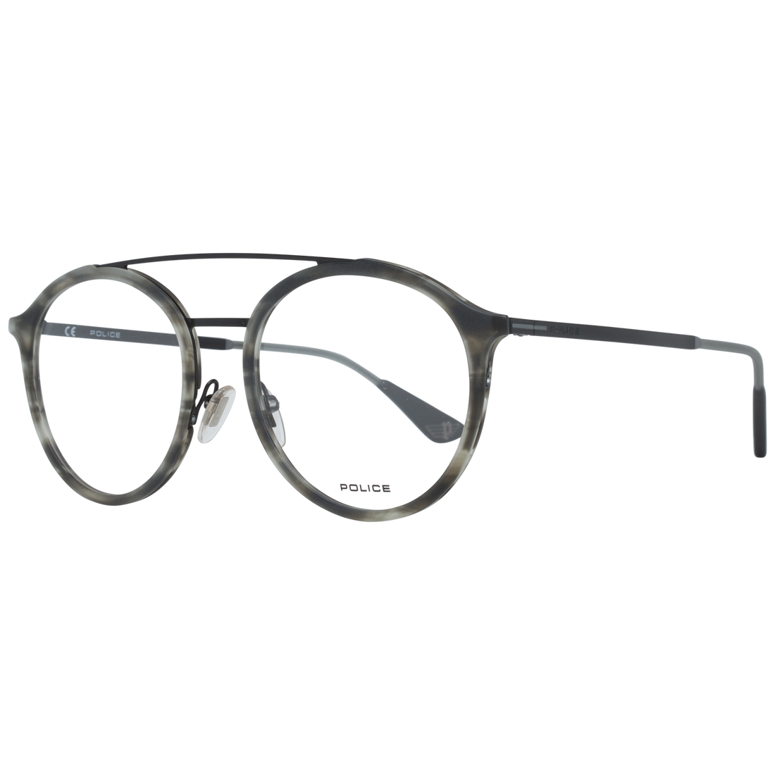 Police Aviator glasses in Grey with Metal frame, model Police Optical Frames VPL688 524ATM, from Burghley & Co – Luxury eyewear UK