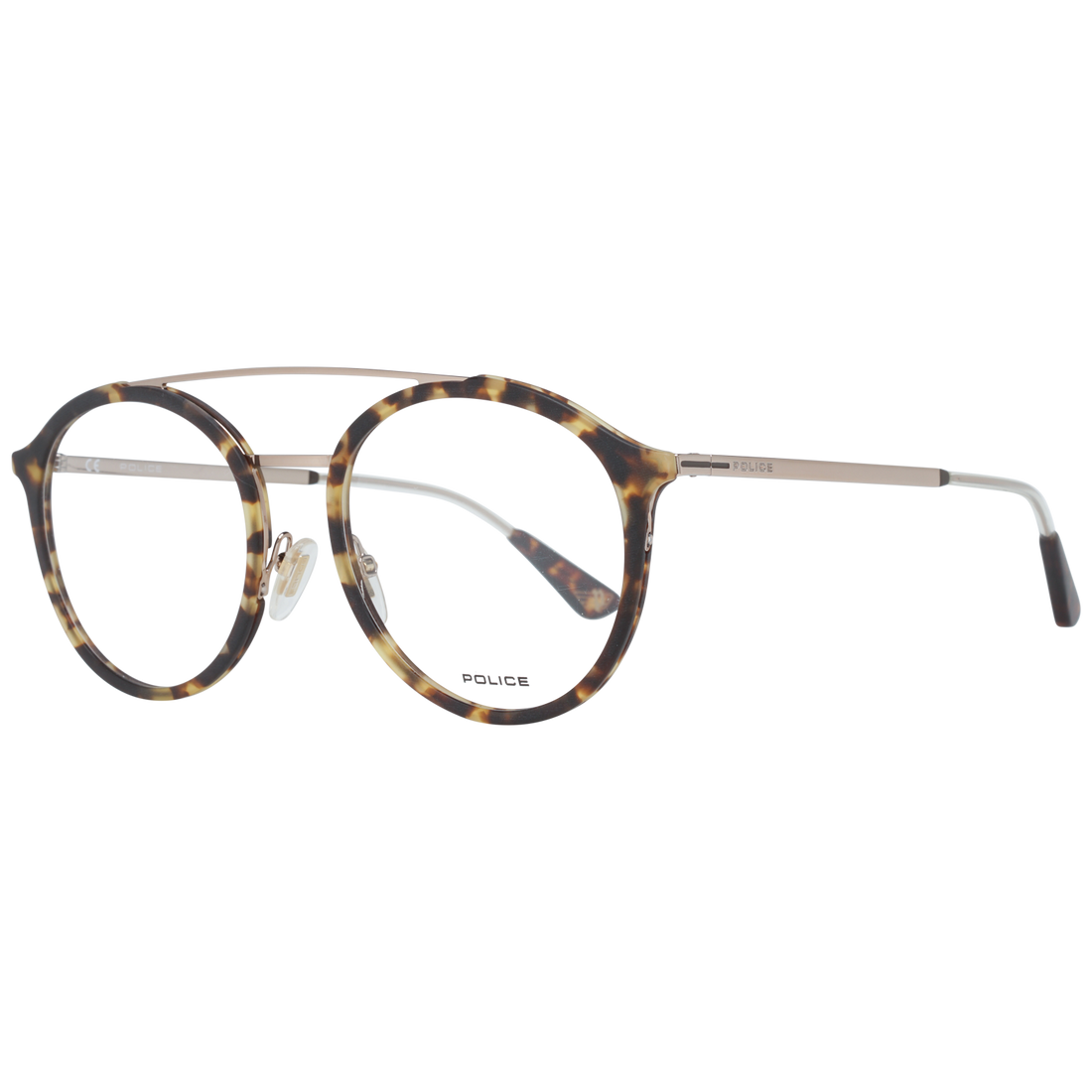 Police Aviator glasses in Brown with Metal frame, model Police Optical Frames VPL688 52741M, from Burghley & Co – Luxury eyewear UK