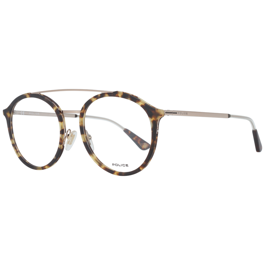 Police Aviator glasses in Brown with Metal frame, model Police Optical Frames VPL688 52741M, from Burghley & Co – Luxury eyewear UK