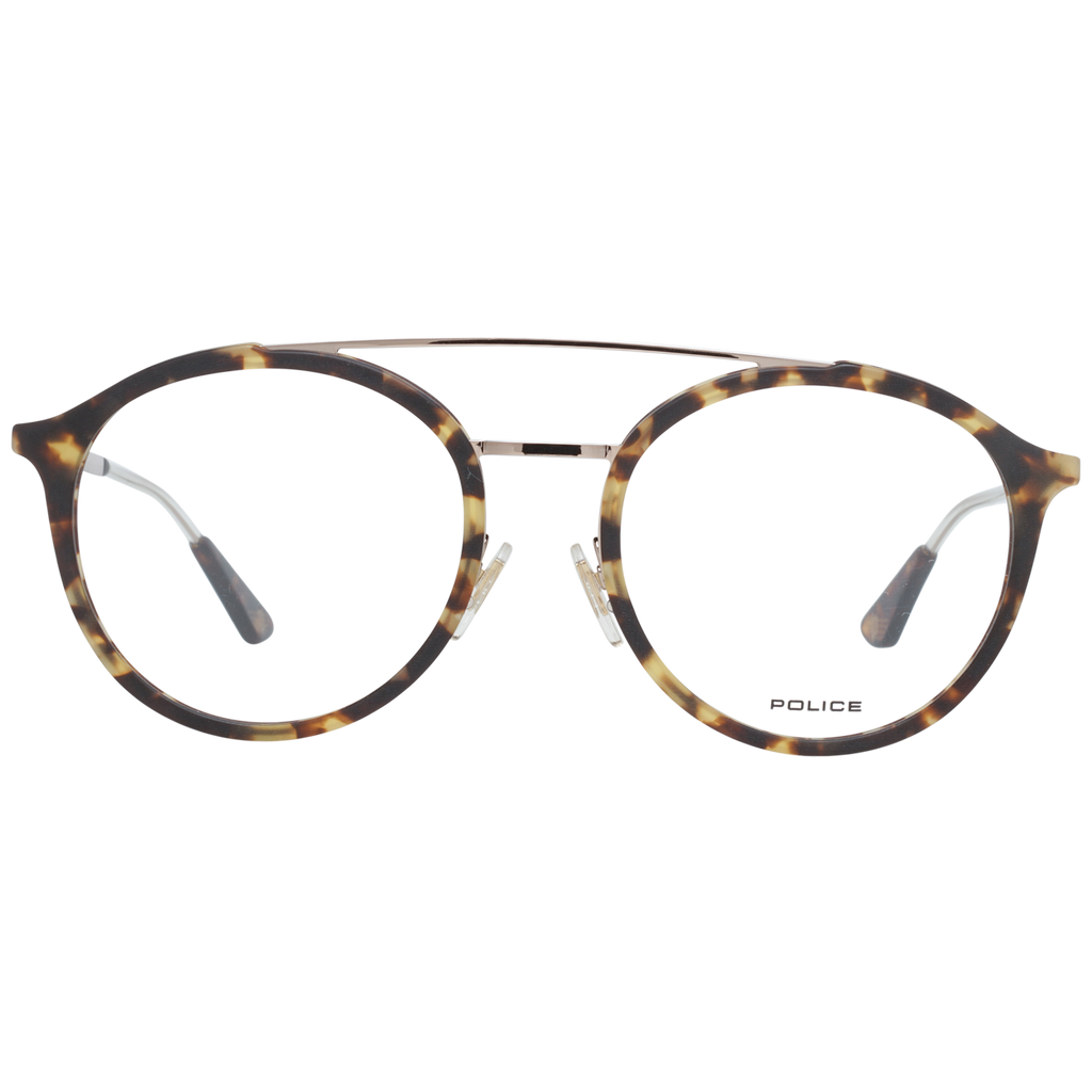 Police Aviator glasses in Brown with Metal frame, model Police Optical Frames VPL688 52741M, from Burghley & Co – Luxury eyewear UK