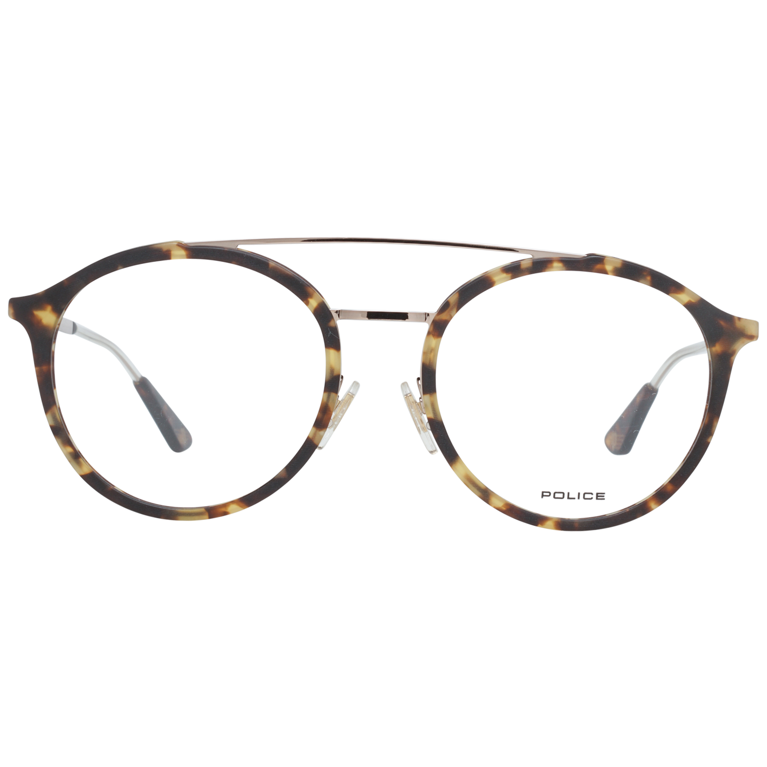 Police Aviator glasses in Brown with Metal frame, model Police Optical Frame VPL688 741M 52, from Burghley & Co – Luxury eyewear UK