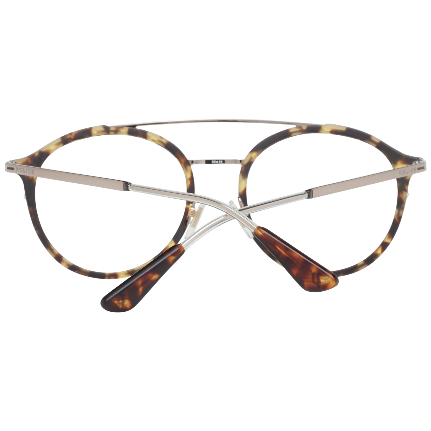 Police Aviator glasses in Brown with Metal frame, model Police Optical Frames VPL688 52741M, from Burghley & Co – Luxury eyewear UK
