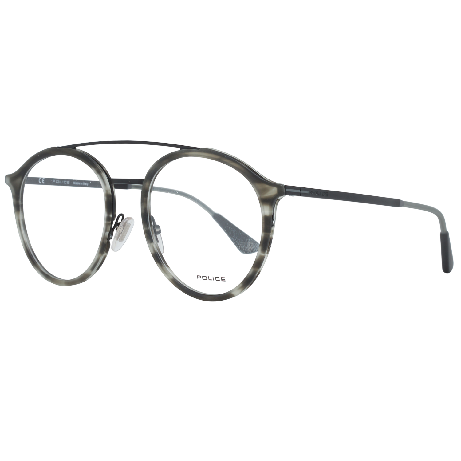 Police Aviator glasses in Grey with Metal frame, model Police Optical Frames VPL688M524ATM, from Burghley & Co – Luxury eyewear UK
