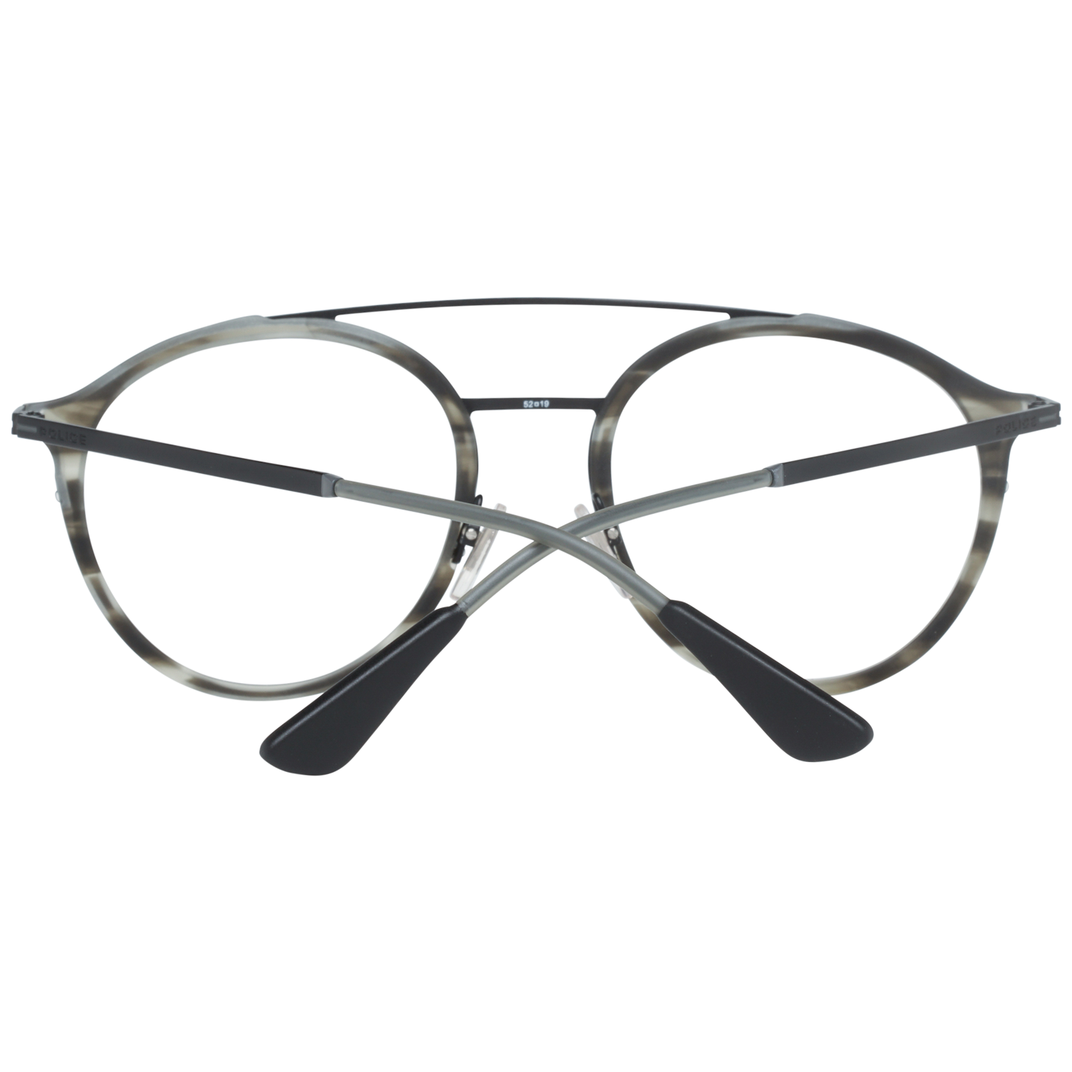 Police Aviator glasses in Grey with Metal frame, model Police Optical Frames VPL688M524ATM, from Burghley & Co – Luxury eyewear UK